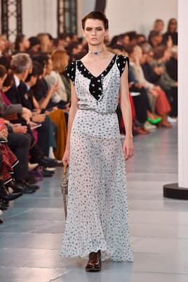 Abito lungo a stampa in seta | Chloé