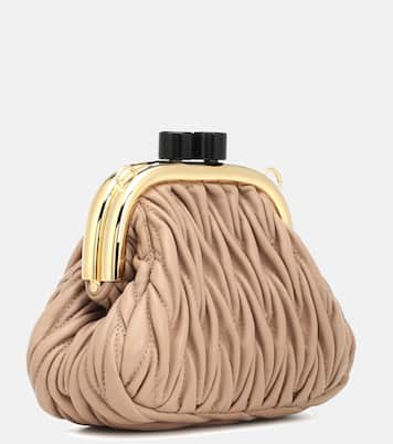 Pochette Miu Belle Mini en cuir matelassé | Miu Miu