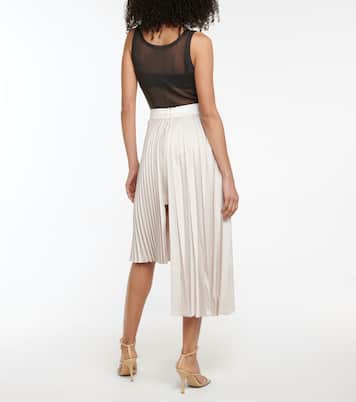 Pleated asymmetric midi skirt | Peter Do