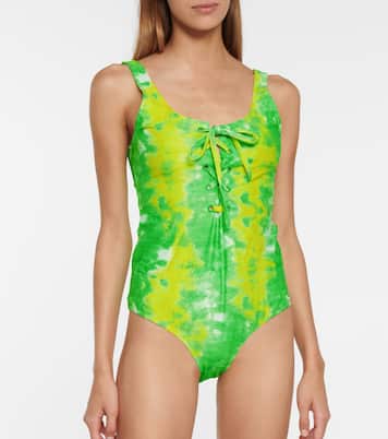 Bañador con estampado tie-dye | Ganni