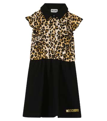Ruffled stretch-jersey dress | Moschino Kids