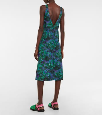 Floral twill midi dress | Plan C