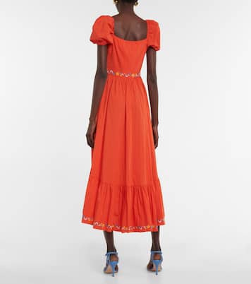 Hayden embroidered midi dress | Caroline Constas