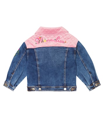 Embroidered denim jacket | Monnalisa