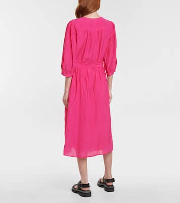 Emerson cotton and silk midi dress | Velvet