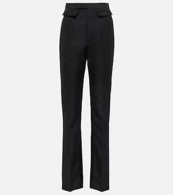 Pantalones rectos en mezcla de lana | Maison Margiela