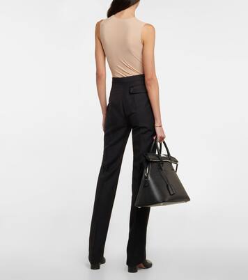 Pantalones rectos en mezcla de lana | Maison Margiela
