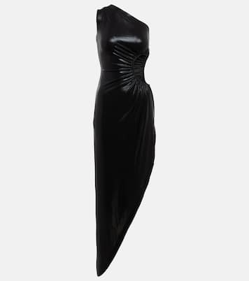 One-Shoulder-Robe Sunburst aus Lamé | Norma Kamali
