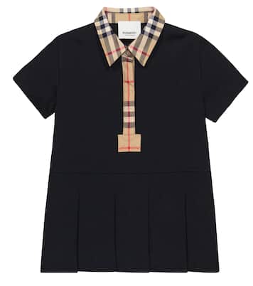 Baby - Abito in cotone plissé | Burberry Kids