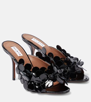 Mules en cuir verni | Alaïa