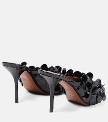 Mules en cuir verni | Alaïa