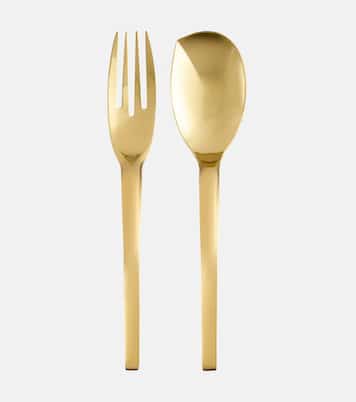 Living serving spoon and fork set | Sambonet