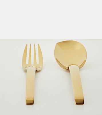 Living serving spoon and fork set | Sambonet