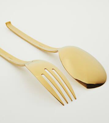 Living serving spoon and fork set | Sambonet