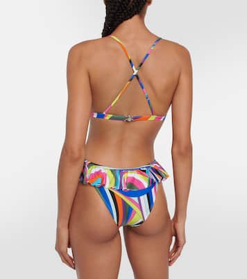 Iride ruffled bikini bottoms | Pucci