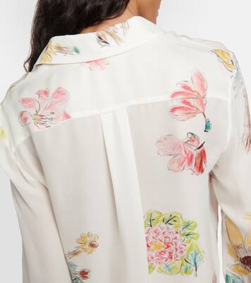 Blouse Henri imprimée en soie | Gabriela Hearst