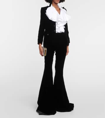 Ruffled cotton shirt | Oscar de la Renta