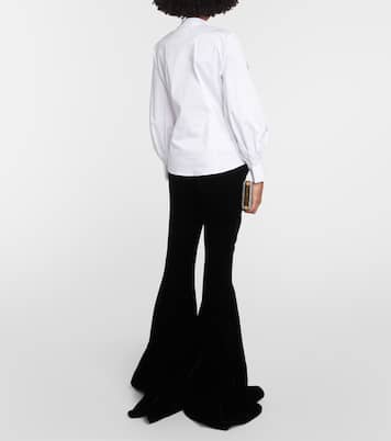 Ruffled cotton shirt | Oscar de la Renta