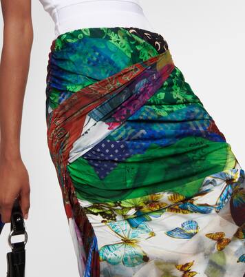 Gonna midi in jersey drappeggiato | Marine Serre