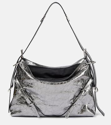 Borsa a spalla Voyou Medium in pelle metallizzata | Givenchy