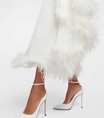 Bridal Maxikleid Liza mit Federn | Rixo