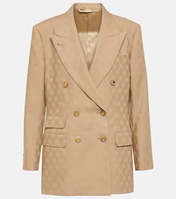 Blazer in jacquard di lana GG | Gucci