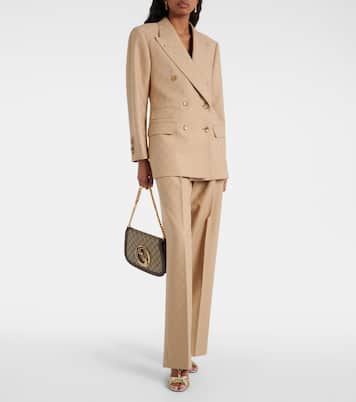 Blazer in jacquard di lana GG | Gucci