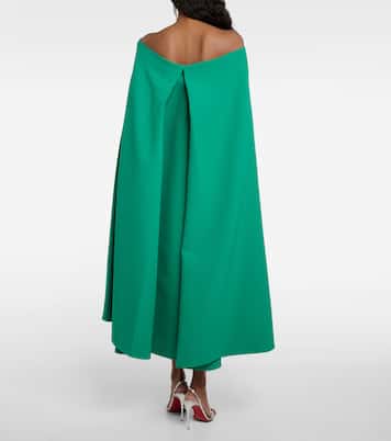 Vestido Rowan Manorel con capa y adornos | Safiyaa
