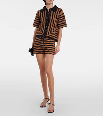 Shorts Samara in crochet di cotone | Staud