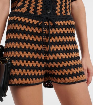 Shorts Samara in crochet di cotone | Staud