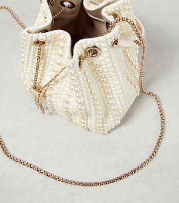 Bucket-Bag Bon Bon Small aus Satin | Jimmy Choo