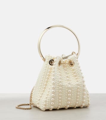 Bucket-Bag Bon Bon Small aus Satin | Jimmy Choo