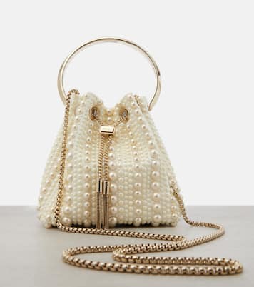 Bucket-Bag Bon Bon Small aus Satin | Jimmy Choo