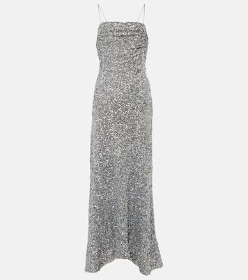 Abito lungo con paillettes | Ganni