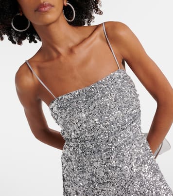 Abito lungo con paillettes | Ganni