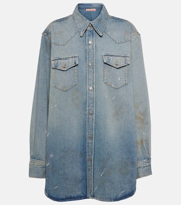 Distressed denim overshirt | Acne Studios