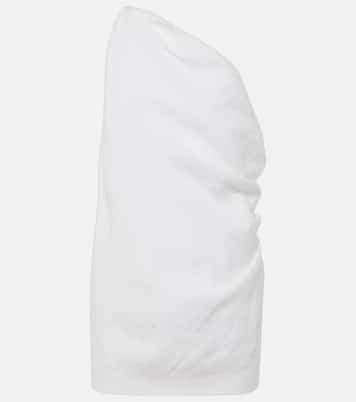 Petra one-shoulder linen top | Tove