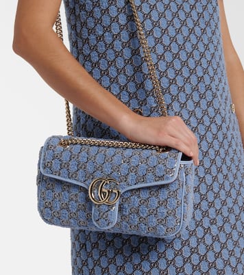 GG Marmont Small bouclé shoulder bag | Gucci