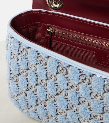 GG Marmont Small bouclé shoulder bag | Gucci