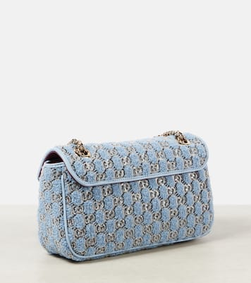 GG Marmont Small bouclé shoulder bag | Gucci