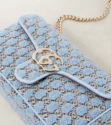 GG Marmont Small bouclé shoulder bag | Gucci
