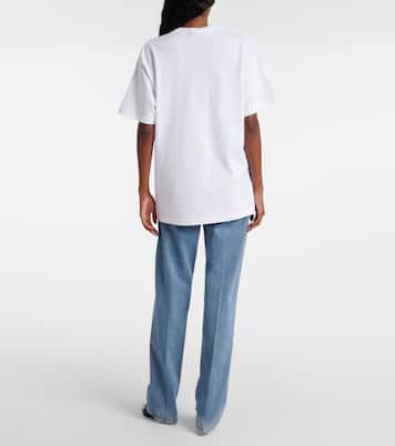 T-shirt in jersey di cotone con logo | Gucci