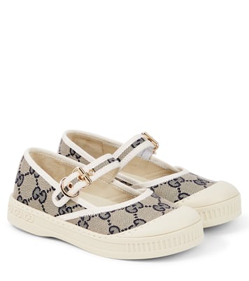 Bailarinas Mary Jane de lona con GG | Gucci Kids