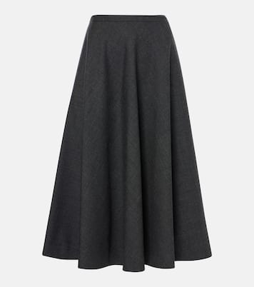 Jupe midi en laine | Gucci