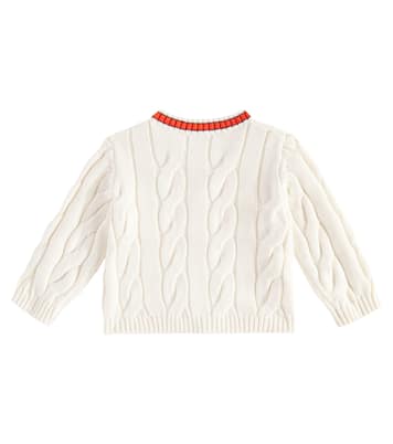 Cardigan Giorginoli in misto cotone a trecce | Bonpoint
