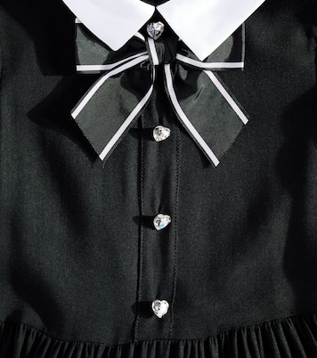 Verziertes Kleid aus Twill | Monnalisa