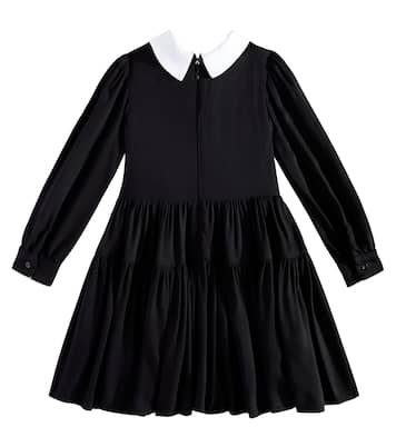 Verziertes Kleid aus Twill | Monnalisa