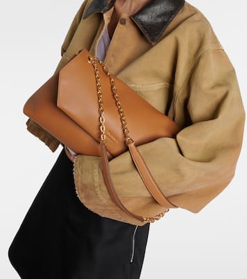Borsa a spalla Medium in suede | Prada