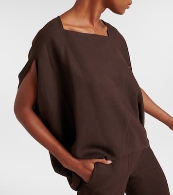 Top asimmetrico Gaia in lino | Loro Piana