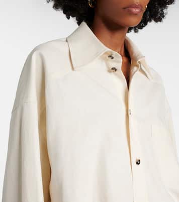 Camicia in lino e cotone | Bottega Veneta